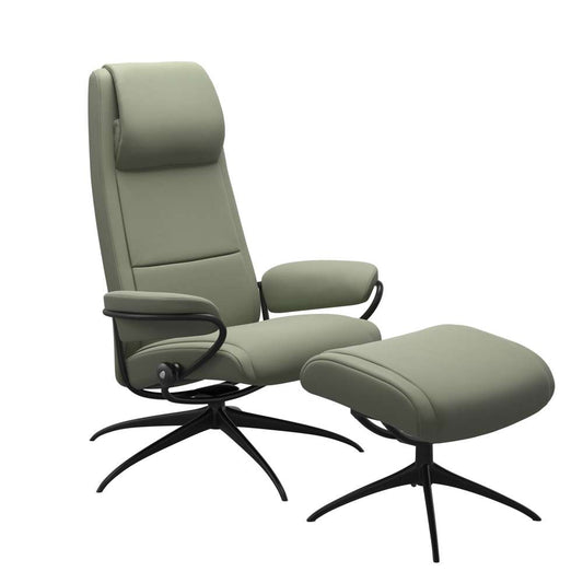 Stressless® Paris Star høj ryg lænestol - Shadow green