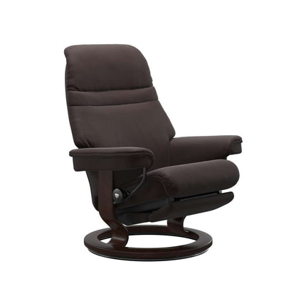 Stressless® Sunrise (L) Classic Power lænestol - Chocolate