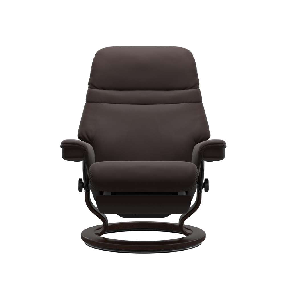 Stressless® Sunrise (L) Classic Power lænestol - Chocolate