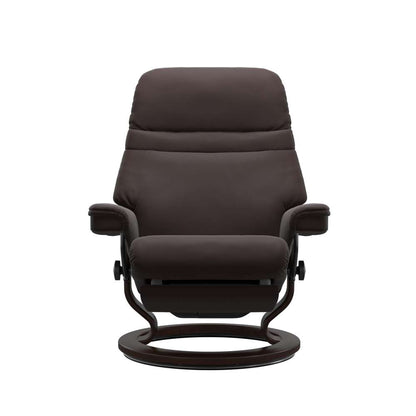 Stressless® Sunrise (L) Classic Power lænestol - Chocolate