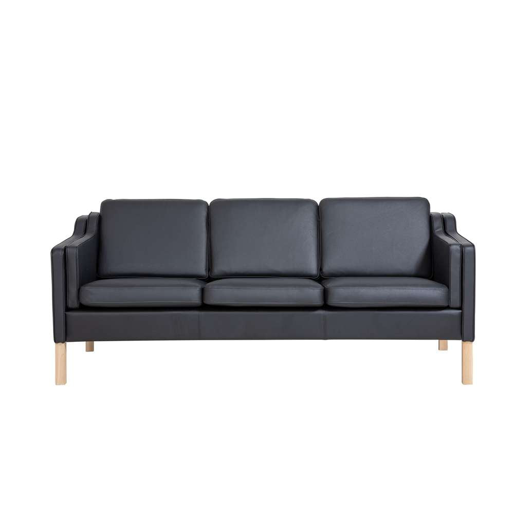Boston Deluxe 3-pers. sofa – Sort