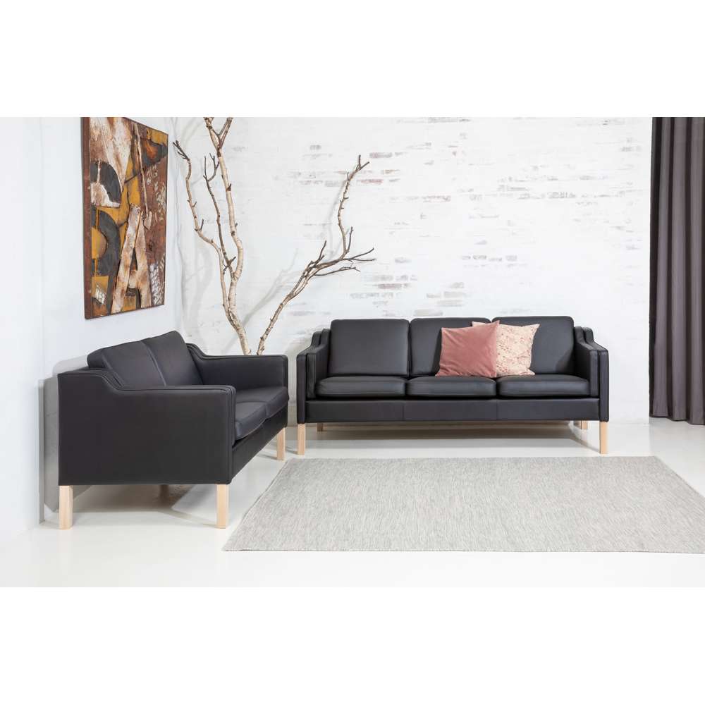 Boston Deluxe 2-pers. sofa – Sort