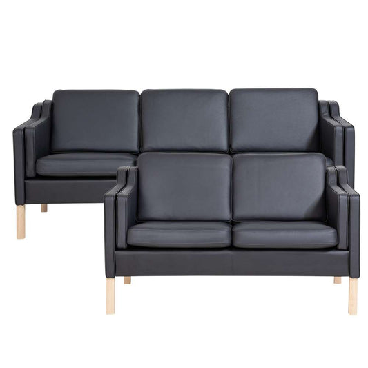 Svane Design Boston Deluxe 3+2 pers. sofasæt - Sort