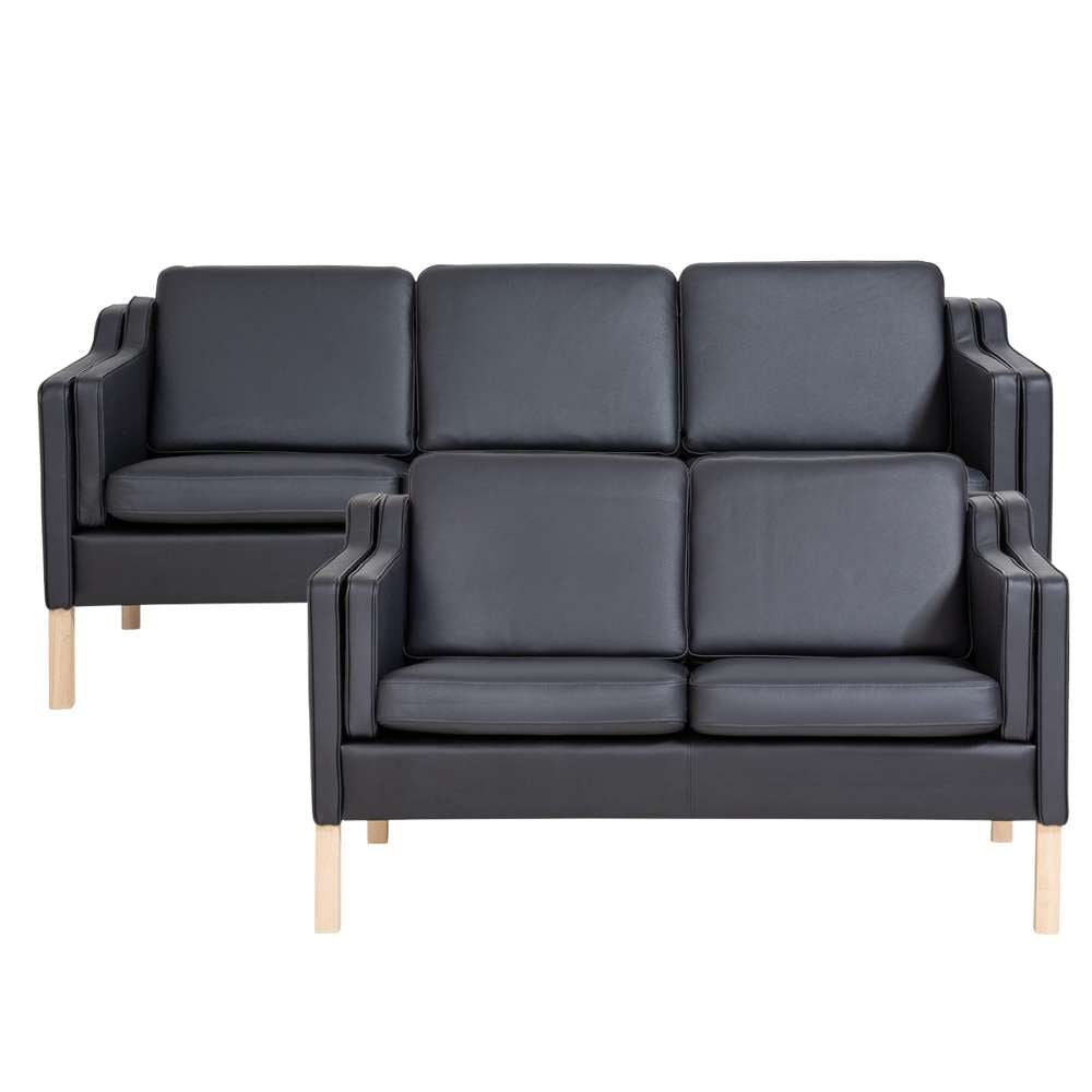 Boston Deluxe 3+2 pers. sofasæt - Sort