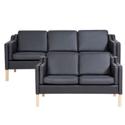 Boston Deluxe 3+2 pers. sofasæt - Sort