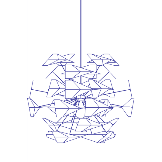 Tr747 pendant birch natural 80 x 60 cm Pendel