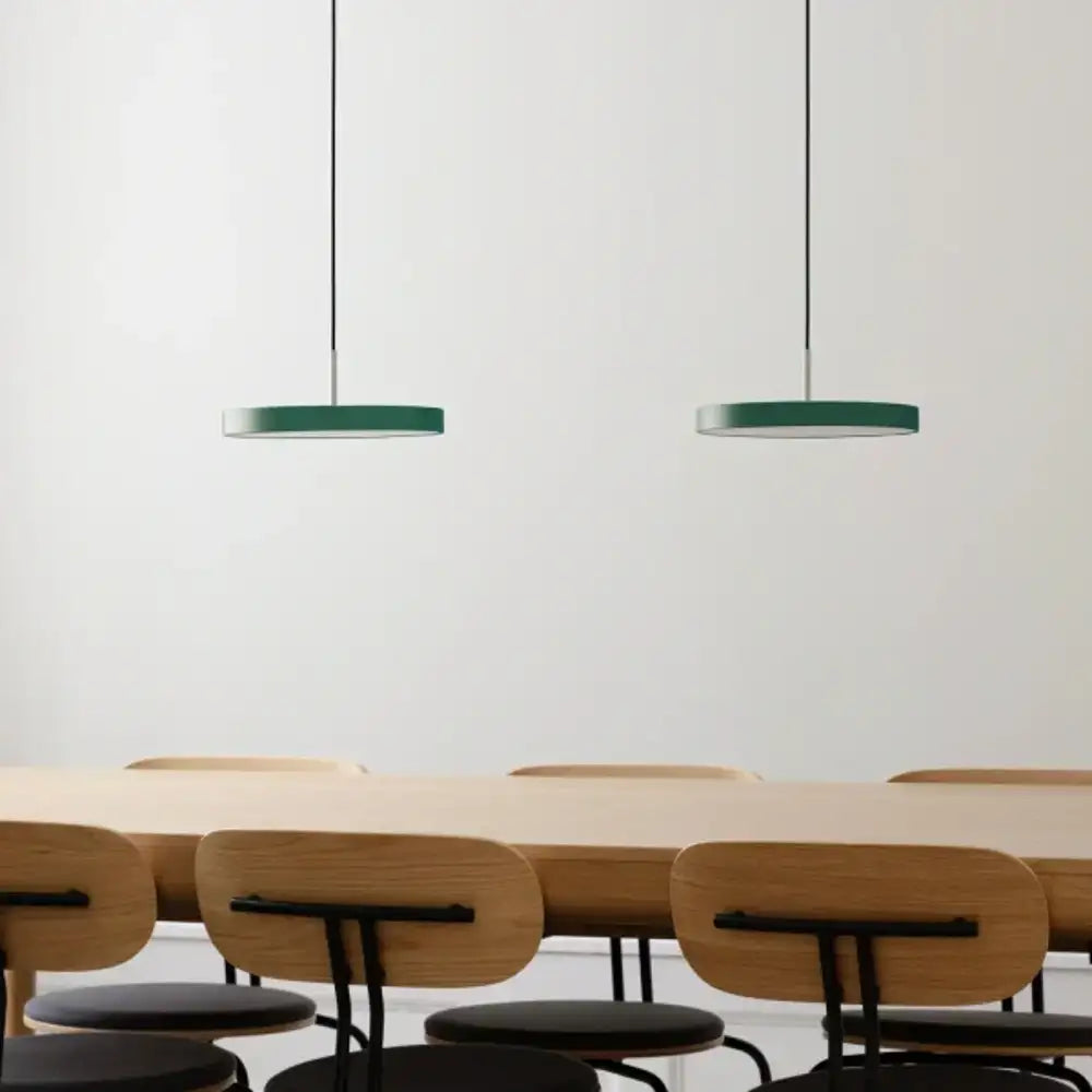 Asteria Mini Forest Green - Steel Top 31 x 10,5 cm, 2.7m cordset Pendel