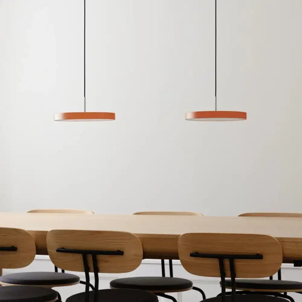 Asteria Mini Nuance Orange - Steel Top 31 x 10,5 cm, 2.7m cordset Pendel