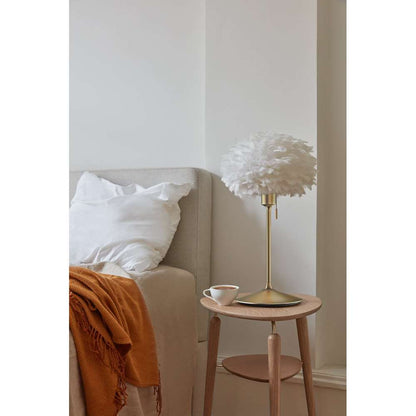 Santé table stand brushed brass, w/USB, H 42 cm Bordlampe