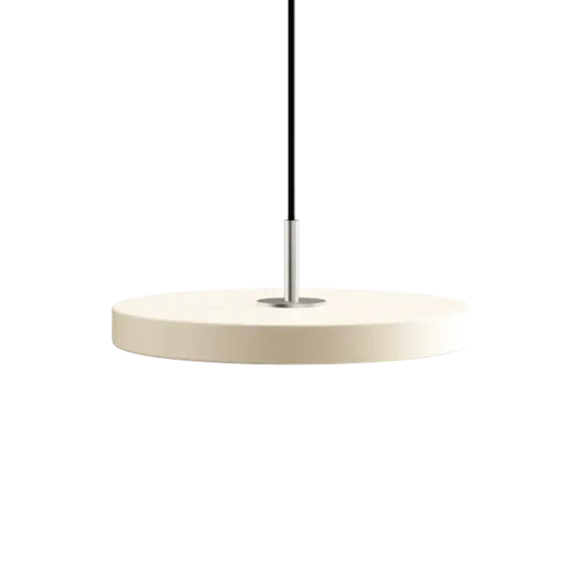 Asteria Mini Pearl White - Steel Top 31 x 10,5 cm, 2.7m cordset Pendel