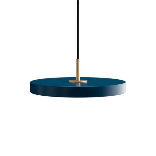 Asteria Medium - Petrol Blue 43 x 14 cm, 2.7m cordset Pendel