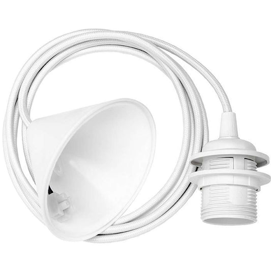 Cord Set white Ø 11cm  L 2,1 m Pendel