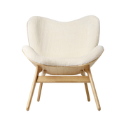 Umage A Conversation Piece lænestol m/lav ryg  Teddy White