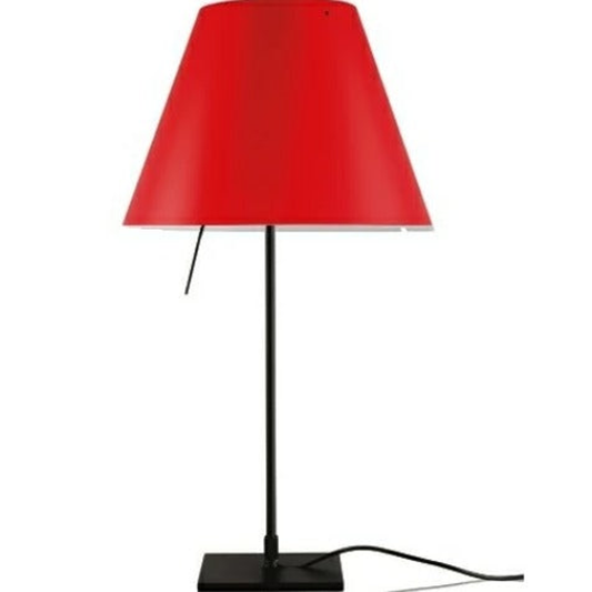 Costanzina bordlampe sort/primary red - luceplan Bordlampe Bordlampe