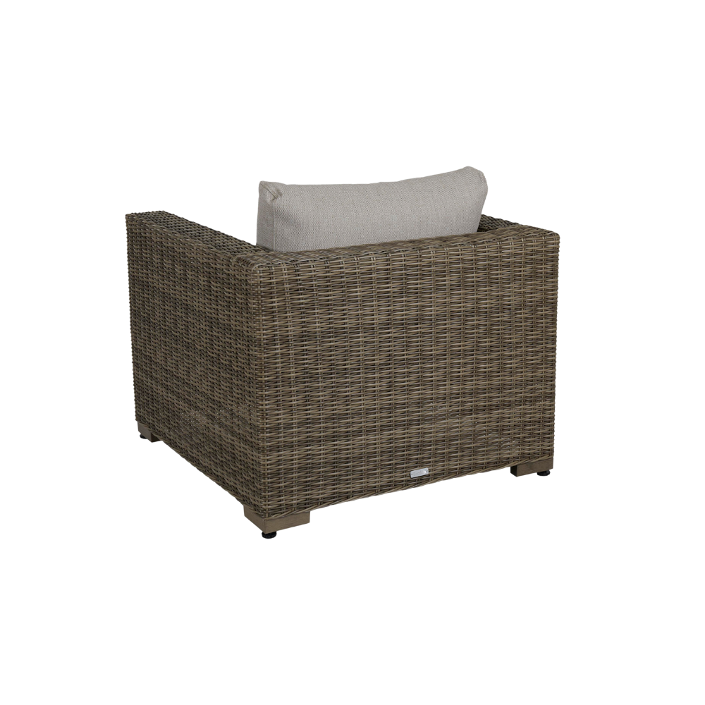 Brafab Ninja loungestol  Stel: Naturfarvet | Hynder: Beige