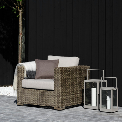 Brafab Ninja loungestol  Stel: Naturfarvet | Hynder: Beige