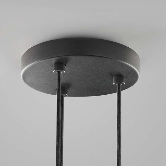 Ceiling base ø200/3 pendants black