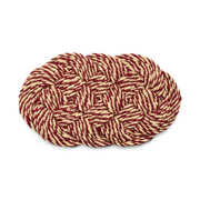 Hay Coco Swirl Dørmåtte, Bordeaux and Off-White