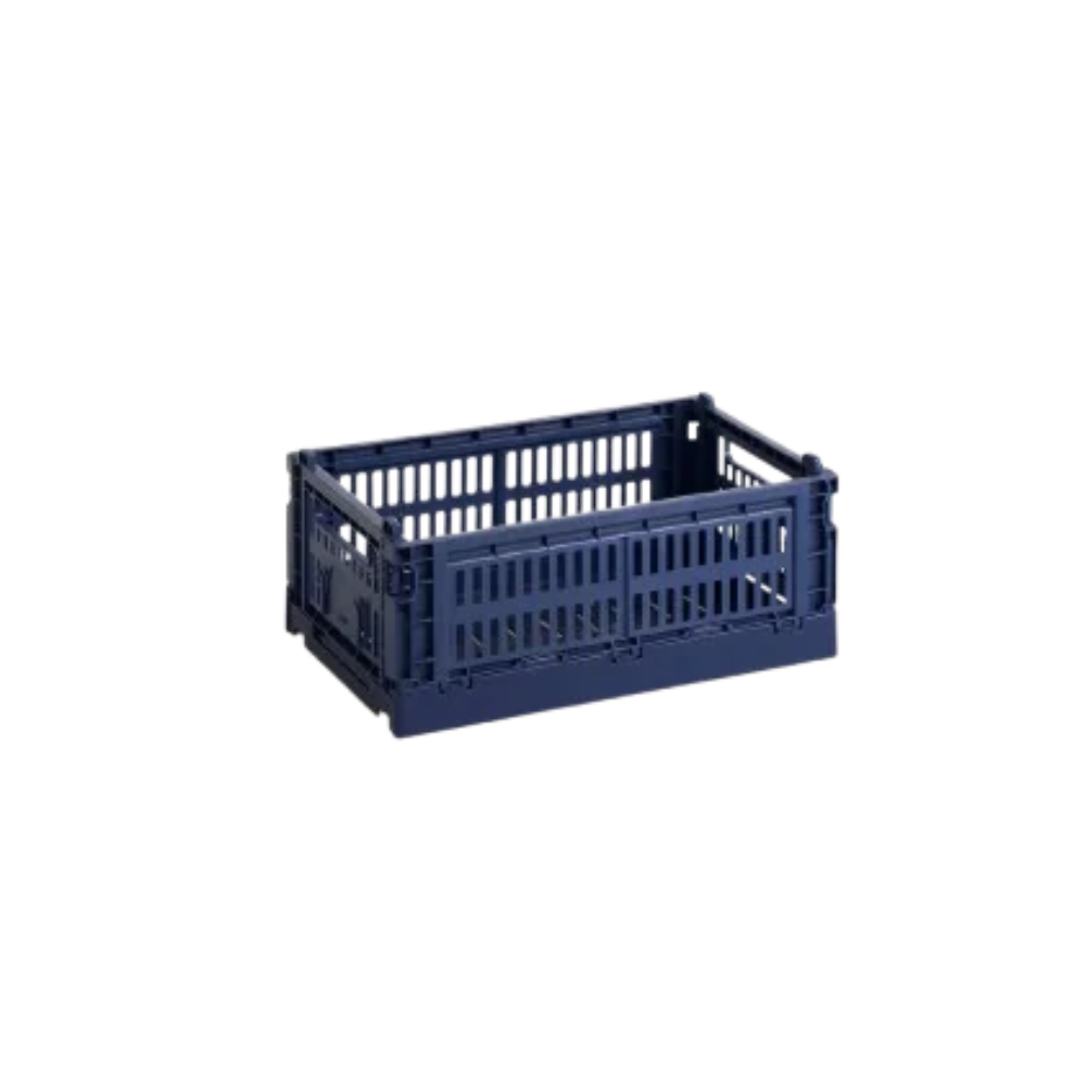 Hay Colour Crate, Dark Blue - Small