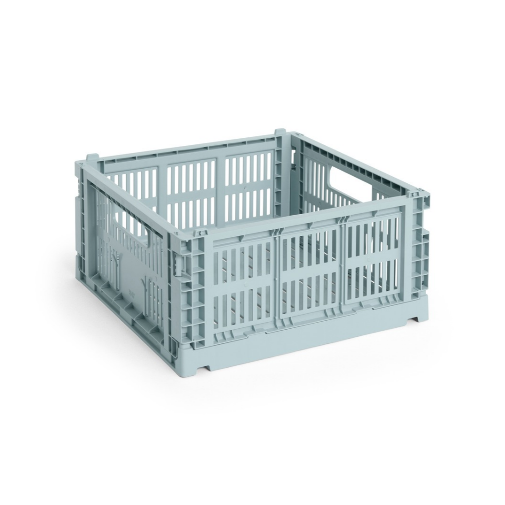 Hay Colour Crate, Dusty Blue - Medium