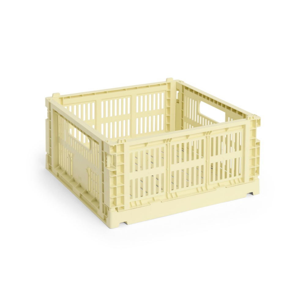 Hay Colour Crate, Light Yellow - Medium
