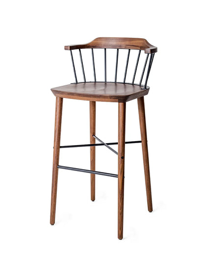 Exchange Bar Stool SH 75, walnut fra Stellar Works