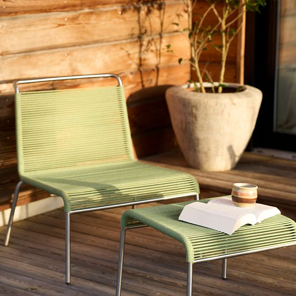 FDB M20L Teglgård loungestol  Grøn meleret