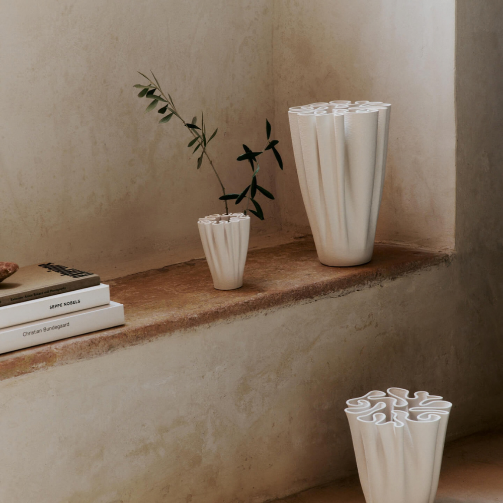 Ferm Living Dedali Vase - Off-White