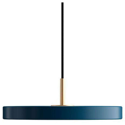 Asteria Mini - Petrol blue 31 x 10,5 cm, 2.7m cordset Pendel
