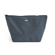 Hay Grid Toilettaske, Dark Blue - Medium