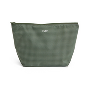 Hay Grid Toilettaske, Dark Green - Medium