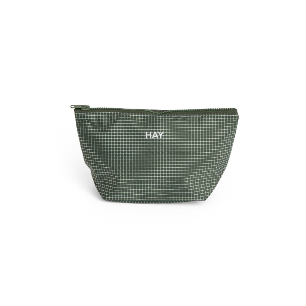 Hay Grid Toilettaske, Dark Green - Small