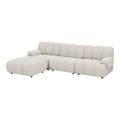 House Nordic Taza 3,5 personers modulsofa med puf
