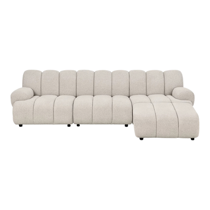 House Nordic Taza 3,5 personers modulsofa med puf