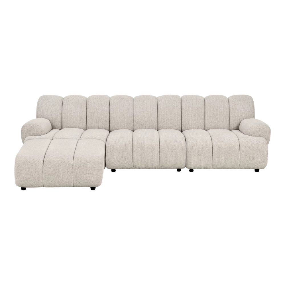 House Nordic Taza 3,5 personers modulsofa med puf