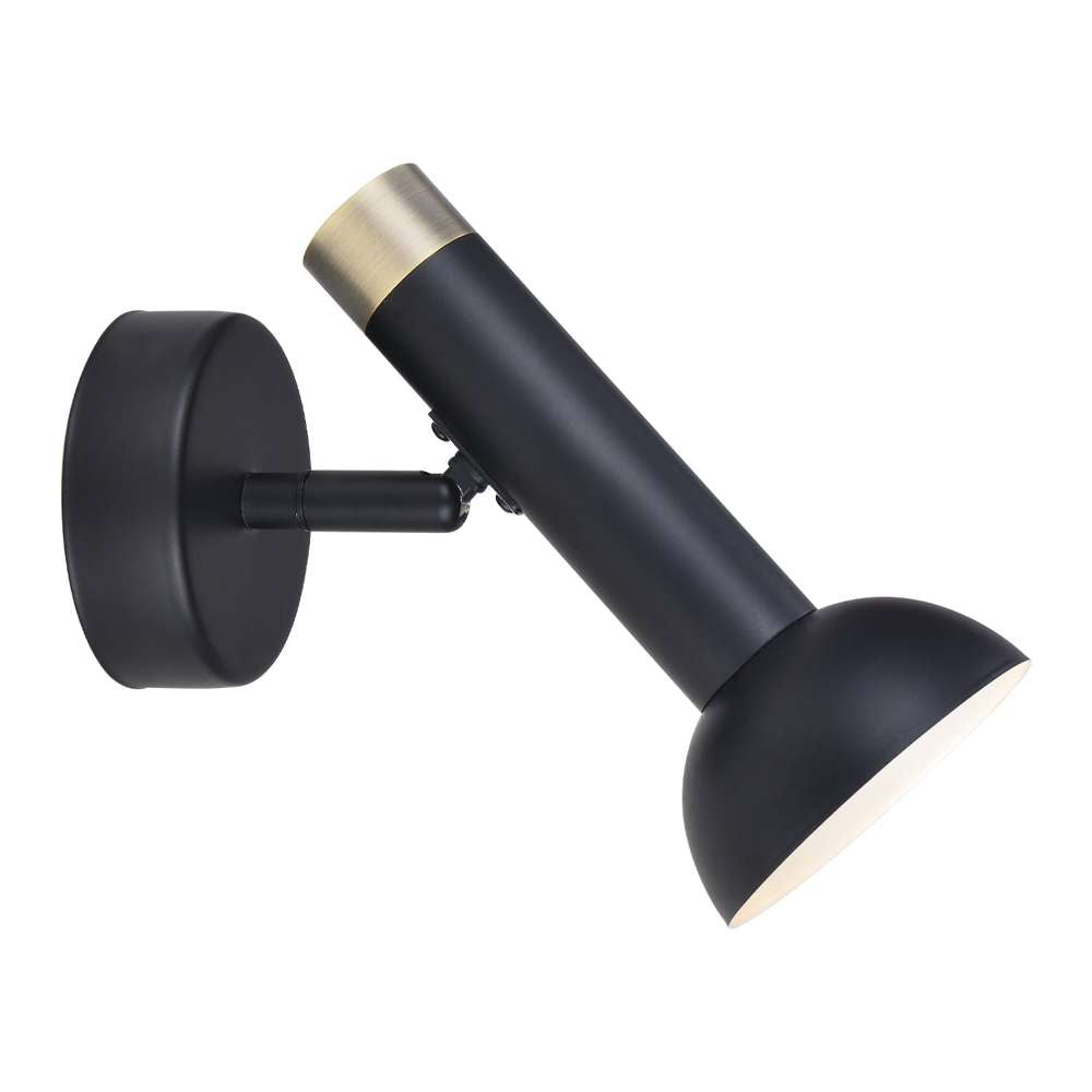 Torch væglampe ø8 - black/antique brass Væglampe