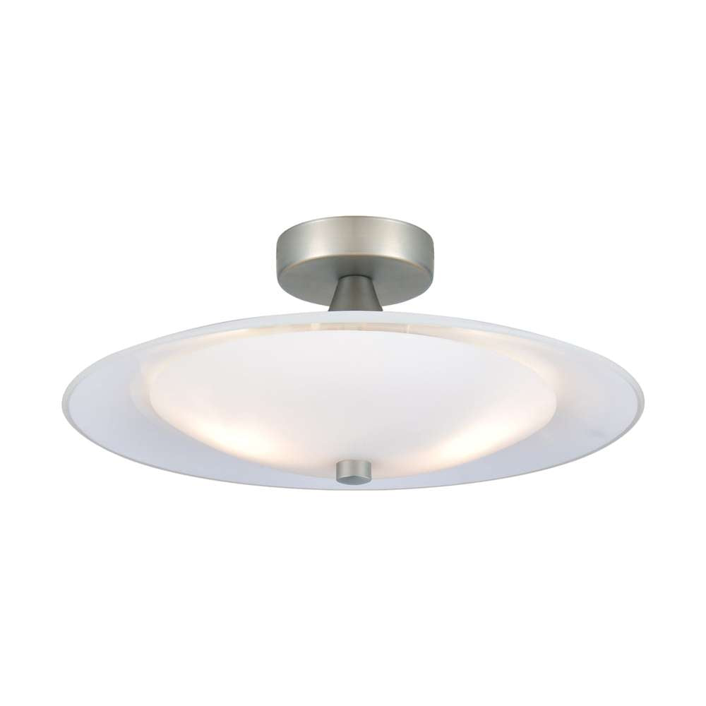 Baroni loftslampe ø35 - opal/alu Loftlampe