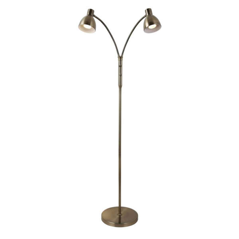 Hudson gulvlampe 2l - antique brass Gulvlampe