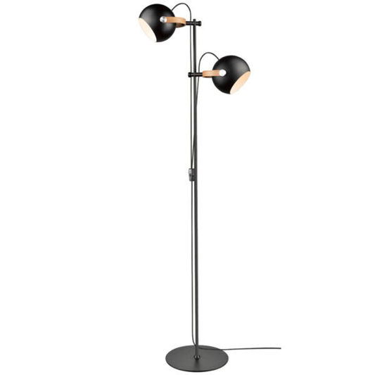 Dc gulvlampe 2l ø18 - black Gulvlampe Gulvlampe