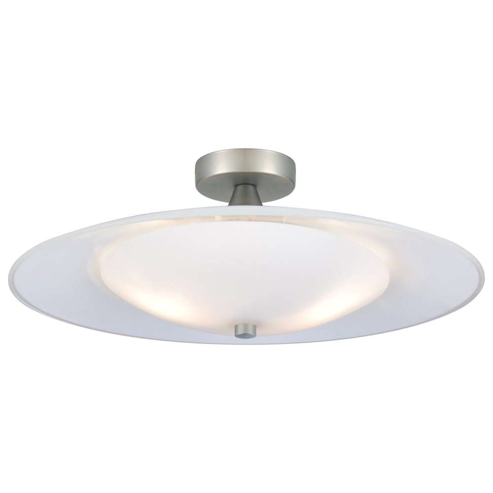 Baroni loftslampe ø46 - opal/alu Loftlampe