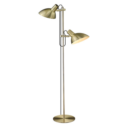 Metropole gulvlampe 2l - antique brass Gulvlampe Gulvlampe