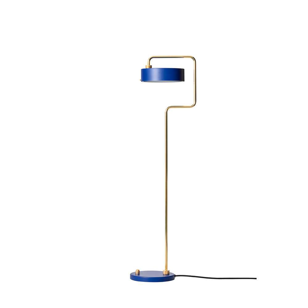 Petite machine floor lamp