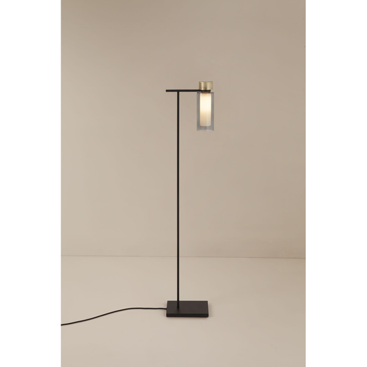 Osman 560.61 floor matt black + brushed brass Gulvlampe Gulvlampe