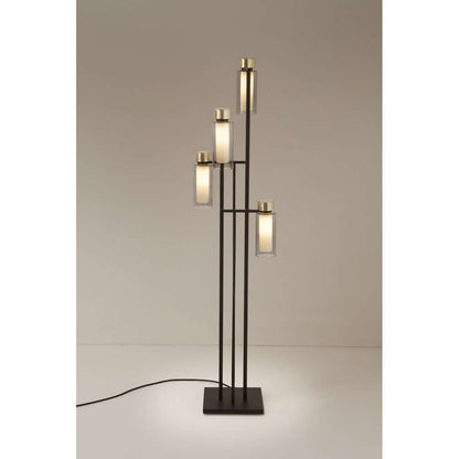 Osman 560.64 floor matt black + brushed brass Gulvlampe