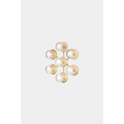 Liila star, nordic gold / optic clear Væglampe Væglampe