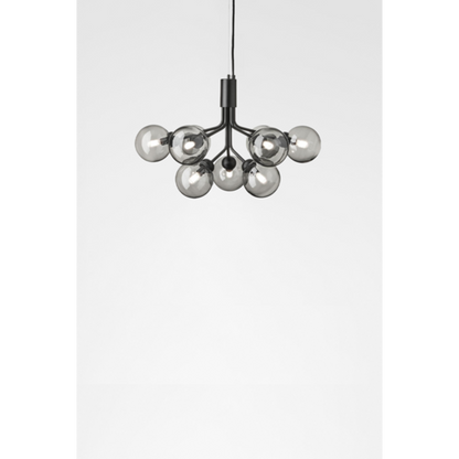 Apiales 18, satin black / opal Loftlampe Loftlampe