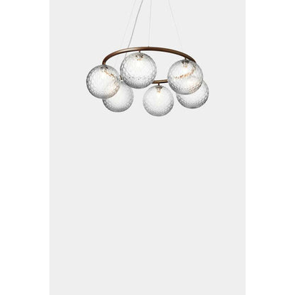 Miira 6 circular,  dark bronze / optic clear Loftlampe