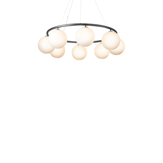 Miira 8 circular, rock grey / opal Loftlampe Loftlampe