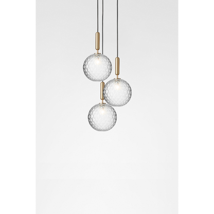 Miira 3 large, brass / optic clear Pendel Pendel