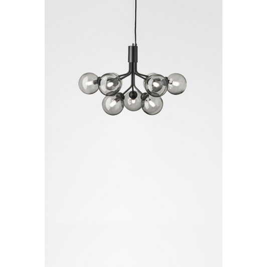Apiales 18, satin black / opal Loftlampe Loftlampe